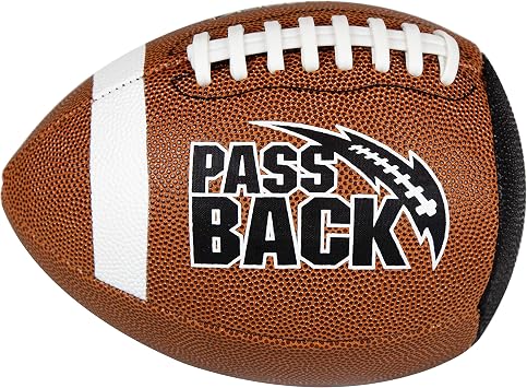 Passback Official Composite Football, Ages 14+, High School Training Football, Ships Deflated