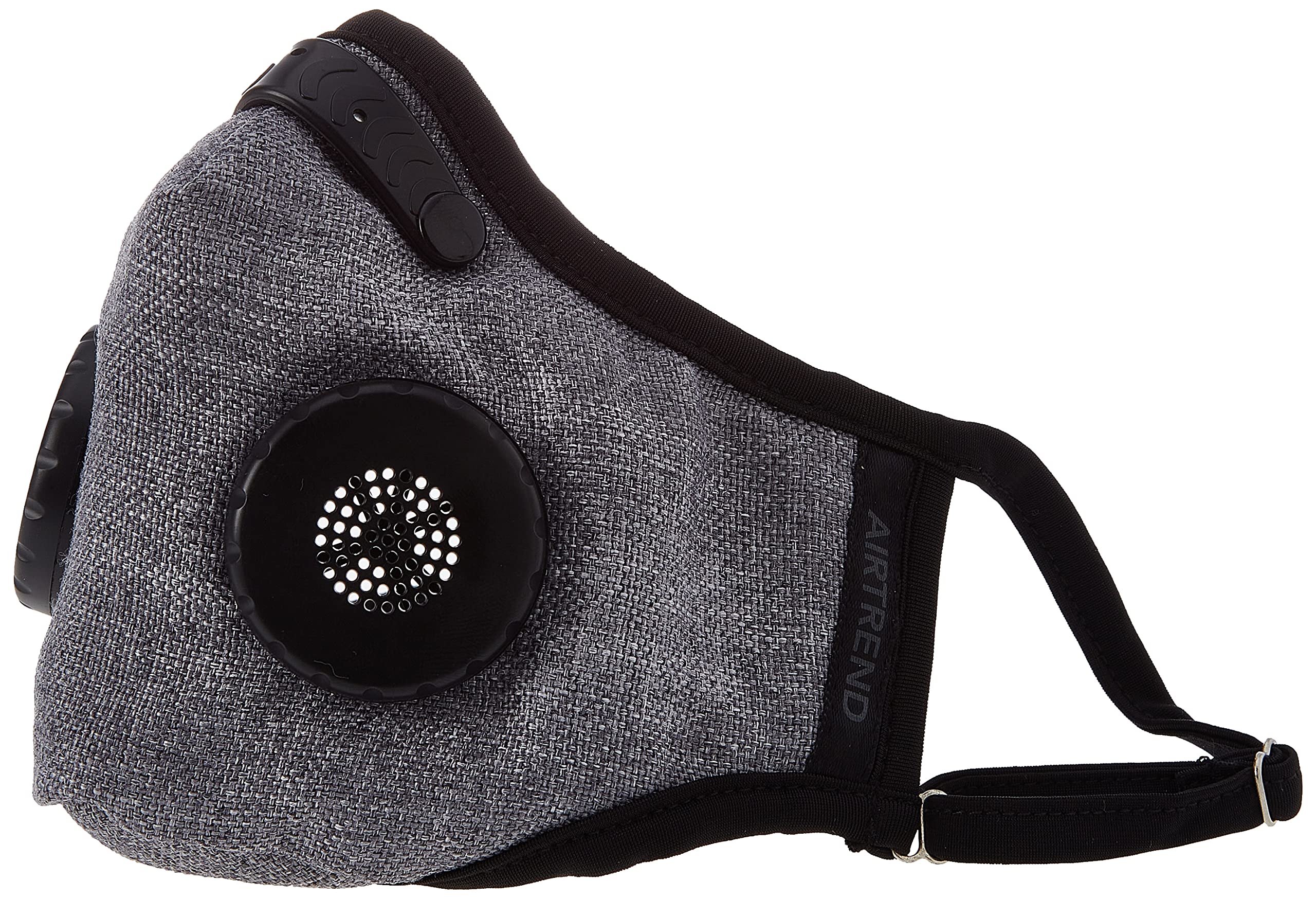 Maschera con Filtro e Valvola di Respirazione per Uomo/Donna, Taglia M, Grigio
