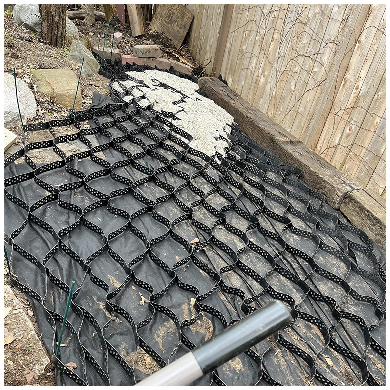 砂利 保護材 マット 1 2 4 6 8 10 M ジオ・グリッド 拡張可能