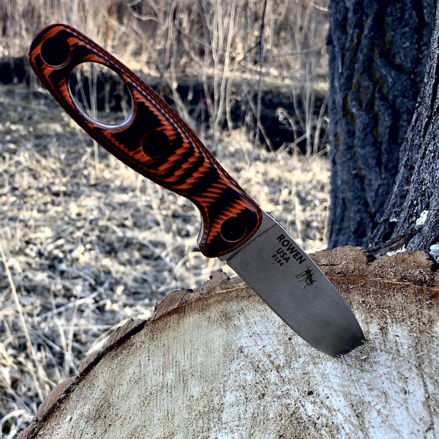 ESEE Xancudo S35V, Orange/Black G-10 3D Handle, Black Sheath