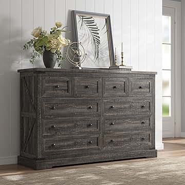 EnHomee 10 Drawer Dresser for Bedroom,55.11