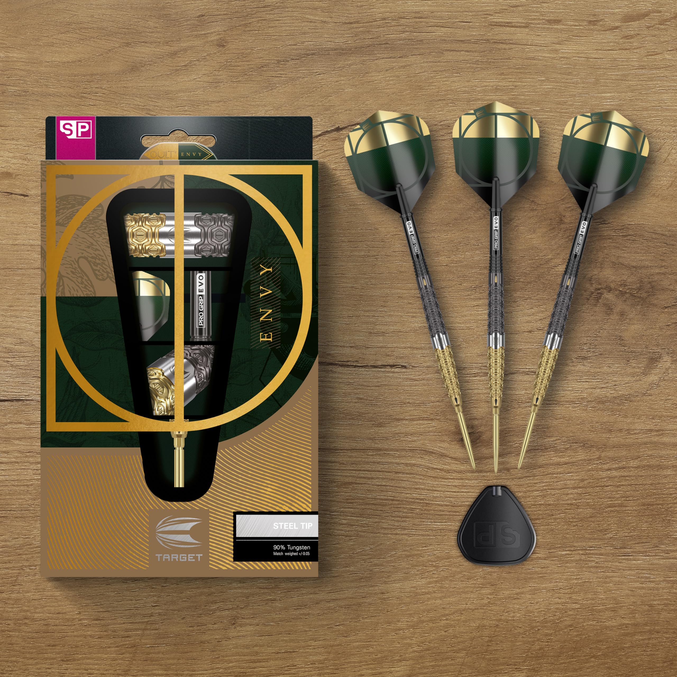 TARGET Darts Cult Envy 90% Wolfram Swiss Point Steel Tip Zestaw rzutek