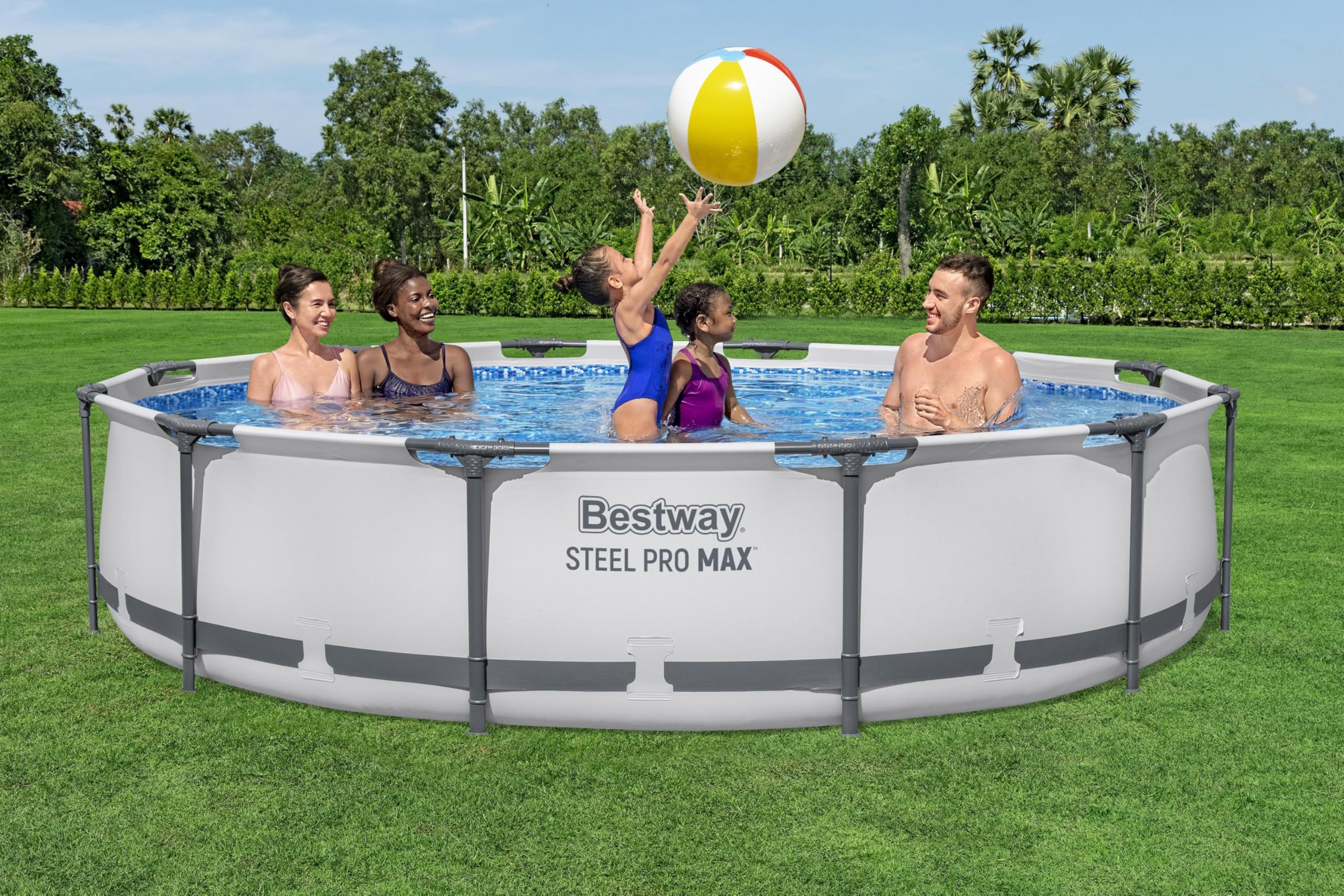 Bestway Steel Pro Max™ Frame Pool-Set, rund, mit Filterpumpe 366 x 76 cm