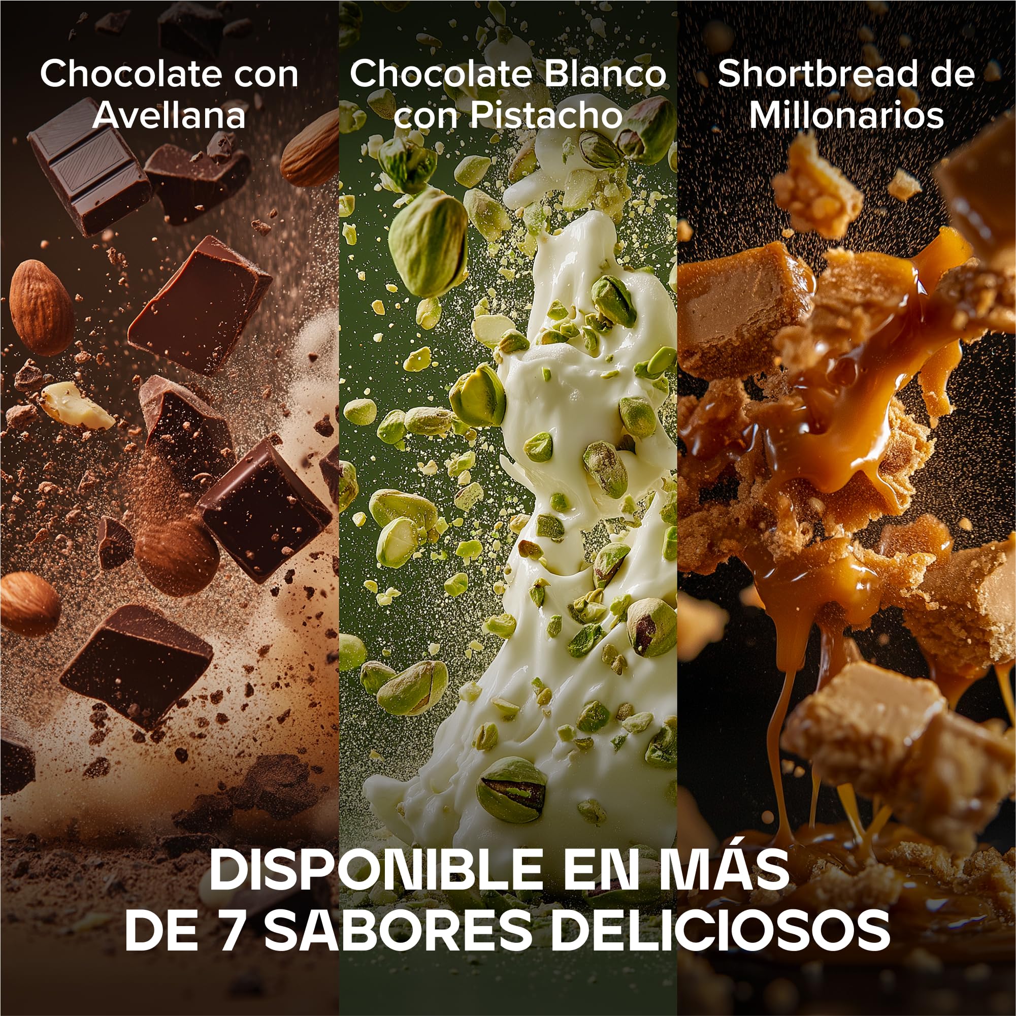 Bulk Macro Munch Barrita Proteica | Chocolate Cookies | 12 x 62g | 20g de proteína por barrita | Baja en azúcar | Alta en fibra | Triple capa | óptimo para llevar