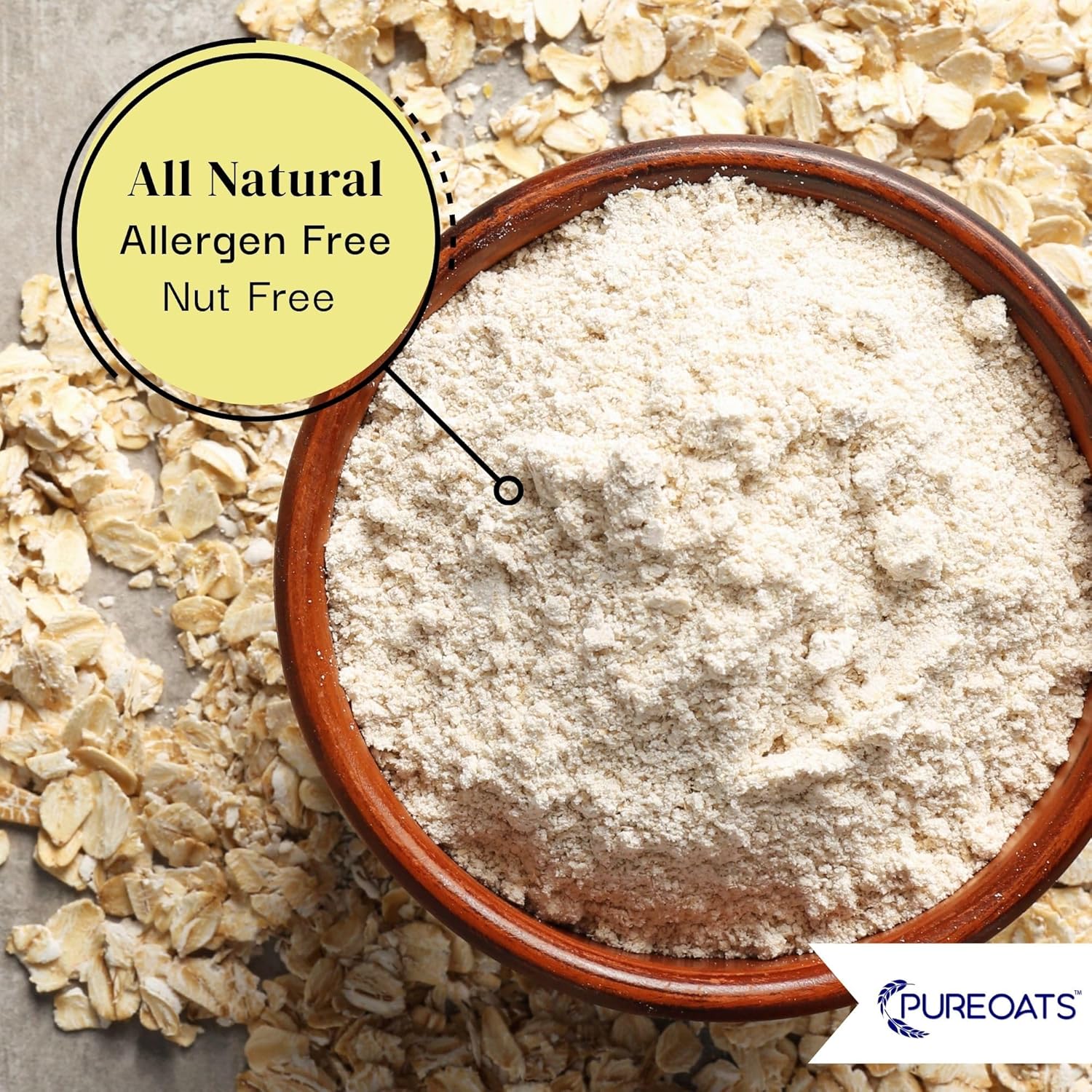 PureOats Gluten Free Oat Flour (4Lb Bag) 100% Whole Grain, Vegan, Allergen Free for Healthy breakfast and more - Image 6