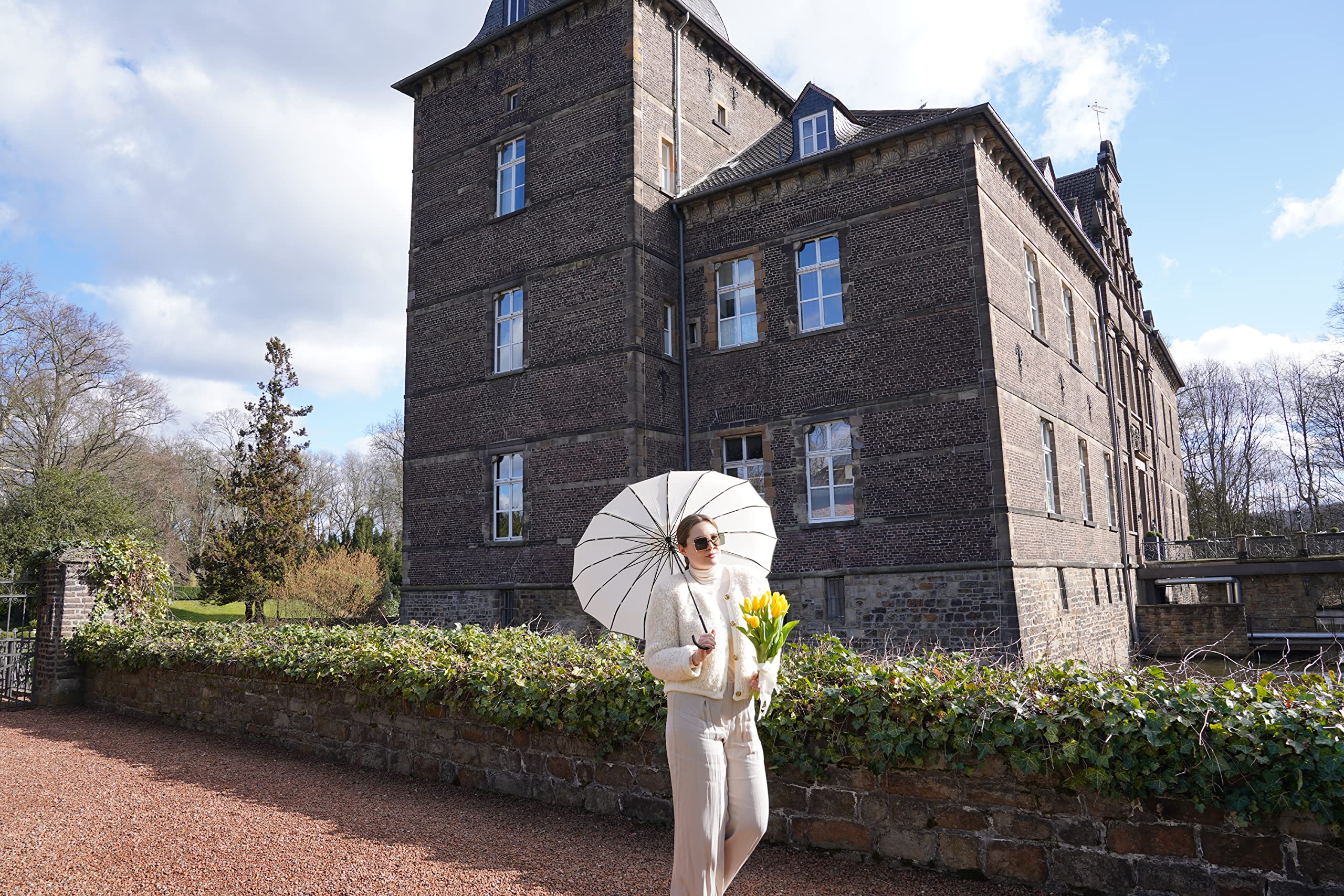 VON LILIENFELD parasol Justine ślubny parasol ślubny pagoda