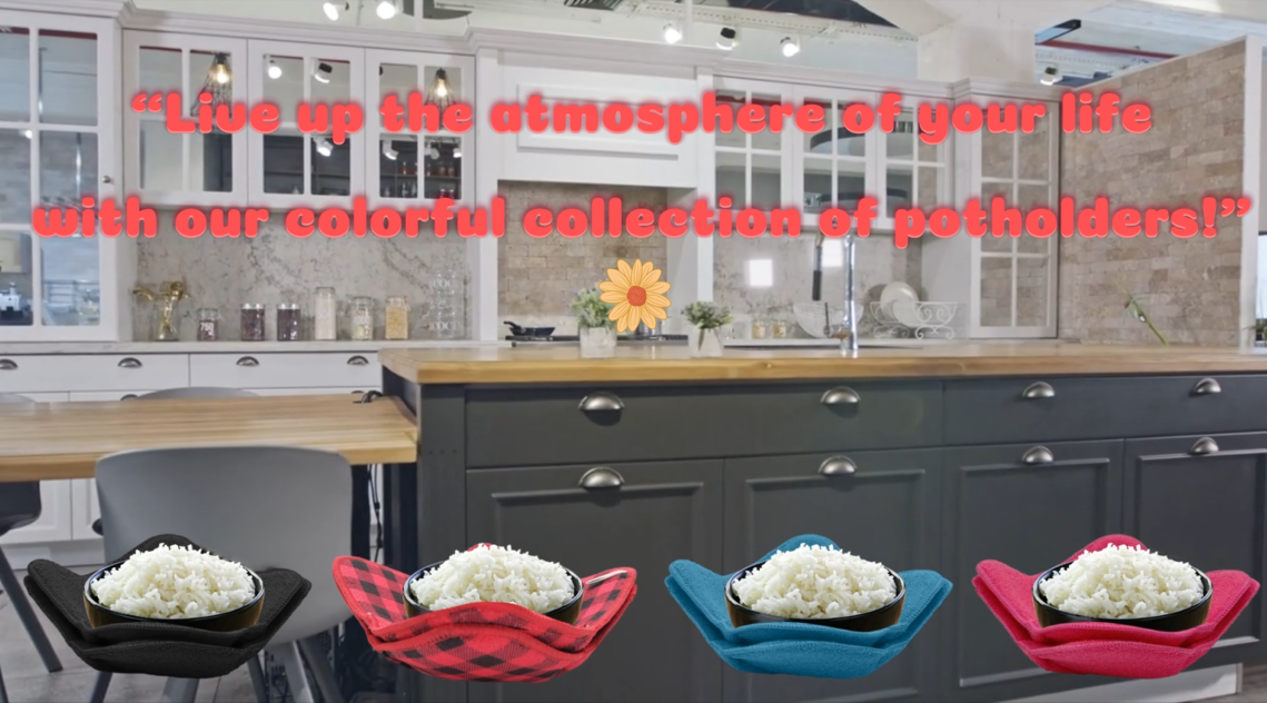 Set de 2 Porta Bowls Microwavables de Poliéster Azul Oscuro miniatura 7