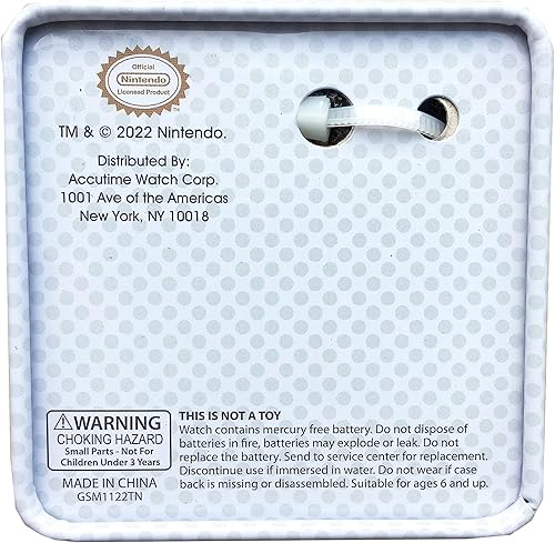 Miniatura 8 de Accutime Nintendo Super Mario Digital Flashing LCD Reloj de pulsera para niños, niñas, niños pequeños con correa roja (Modelo GSM4191AZ), Rojo -,