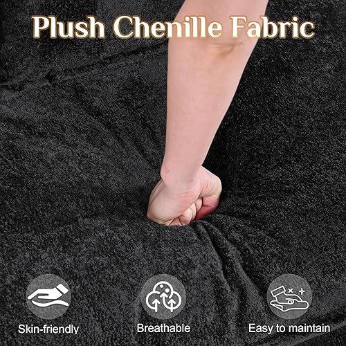 Miniatura 3 de Sofá modular Cloud de 151 pulgadas con 2 otomanas, sofás modulares en forma de U para sala de estar, cómodo sofá modular de felpilla de gran tamaño,