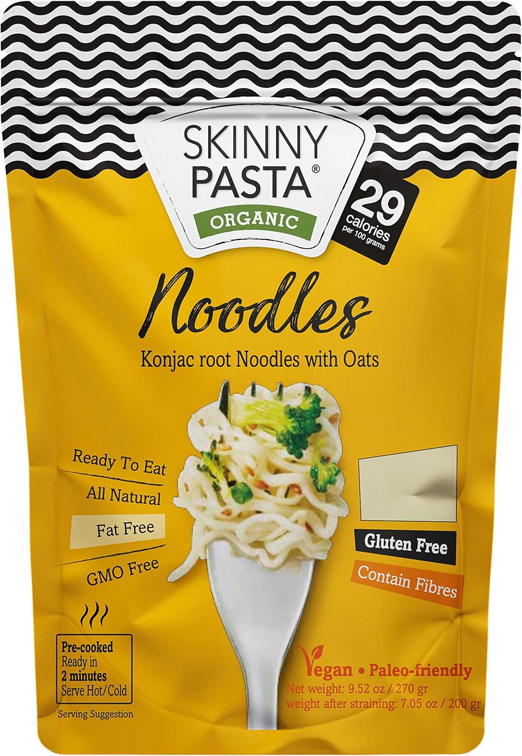 Skinny Pasta 270g 100 Konjac Noodle (Shirataki Noodles), Noodles