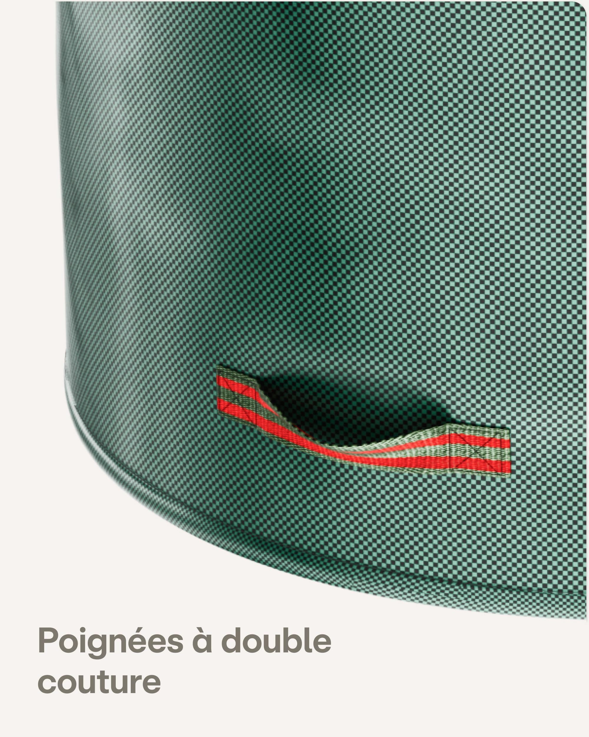 Praknu 3x Sac Dechets Verts Resistant 300L - Sac Jardinage Dechets avec 4 Poignées Résistantes - Stable - Pliable - Réutilisable - Polypropylène Robuste
