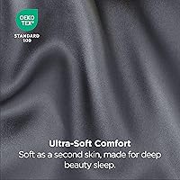 Vista 263 de Bedsure Fundas de almohada de satén, similares a las fundas de almohada de seda tamaño Queen, juego de 2, fundas de almohada para mujeres que