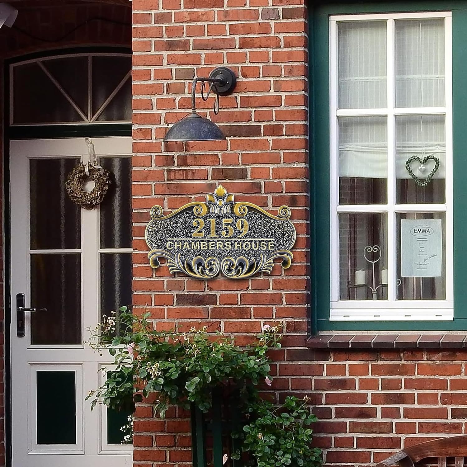 Customized Door Signs house address and doorplate Personalized retro logo Address plate Indoor and outdoor