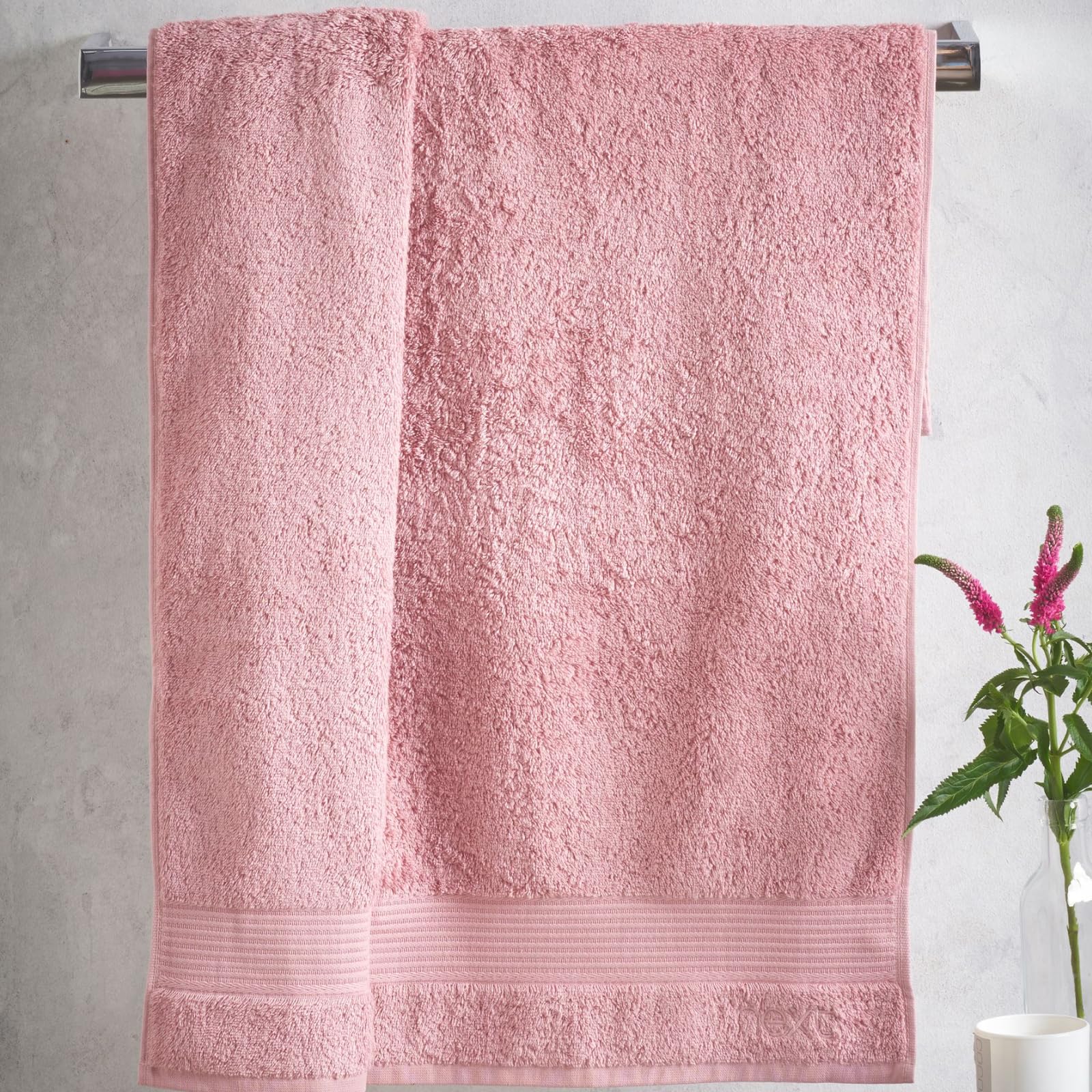 NEXT Home Asciugamani in cotone egiziano - 100% cotone, (dimensioni) Rosa Dusky