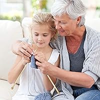 Vista 5 de Curtzy Juego de agujas de tejer de bambú, 16 pares de agujas de tejer rectas de madera con estuche de almacenamiento, de una sola punta en tamaños