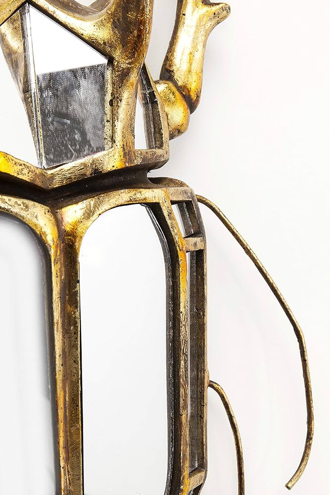 Amazon.com: KARE Design Wall Decoration Beetle Mirror, Gold, Glass