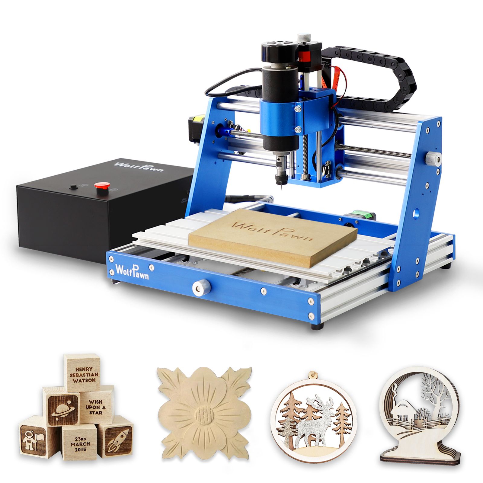 Watch WolfPawn 3018 500W CNC Router Machine Metal CNC Machine on