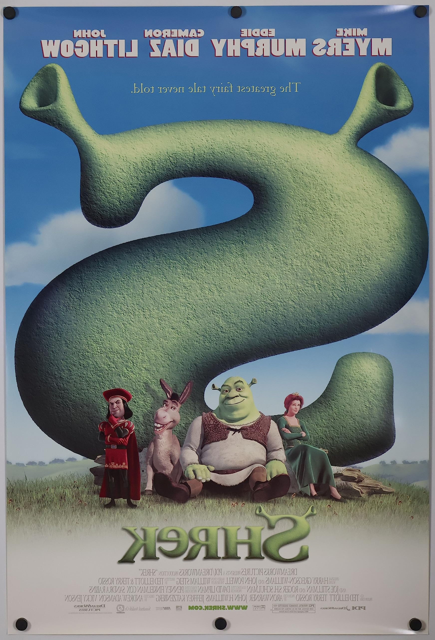 Amazon.com: SHREK MOVIE POSTER 2 Sided ORIGINAL 27x40 MIKE MYERS