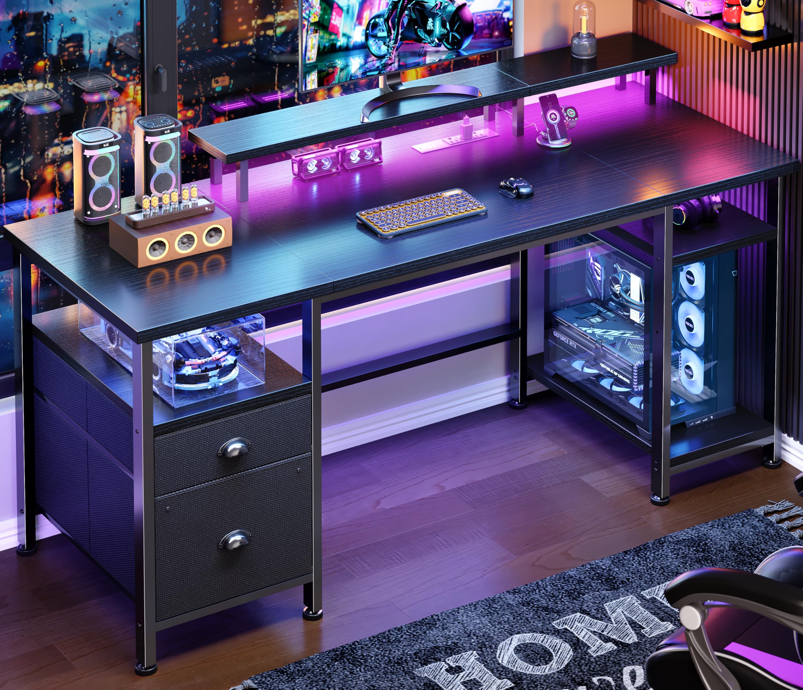 Furologee 51" w/ File Cabinet