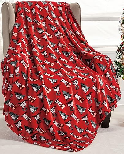 Elegant Comfort Manta ligera estampada para sofá - para todas las estaciones, ultra suave, acogedora y mullida - Mantas decorativas para sofá,