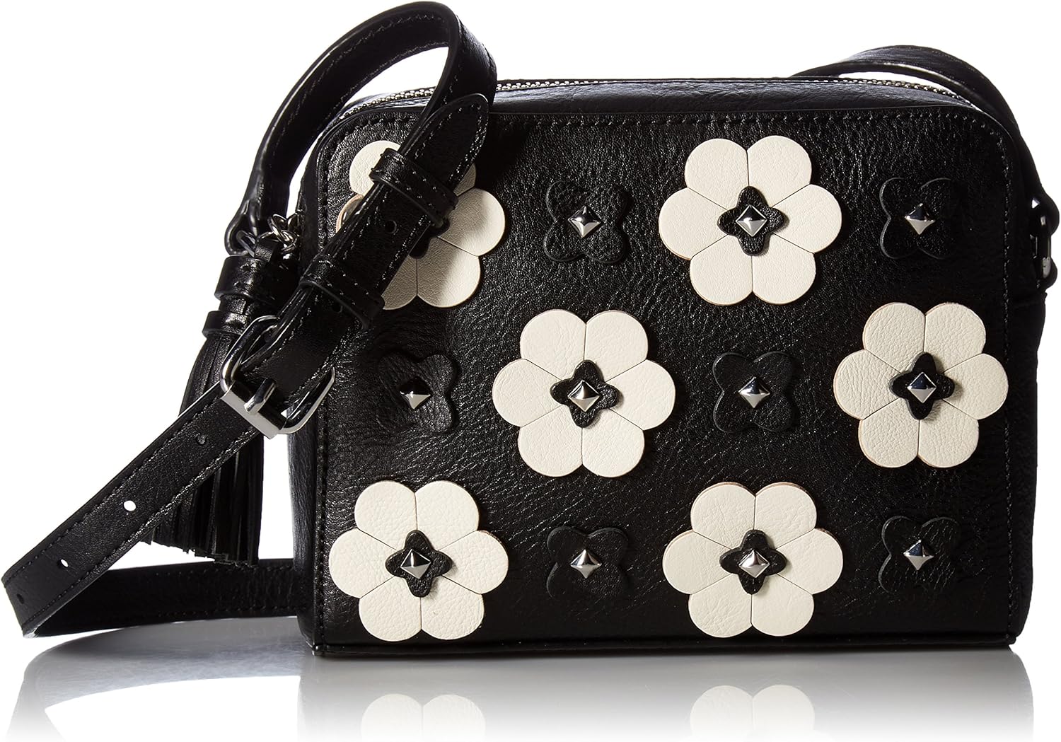 floral applique handbag
