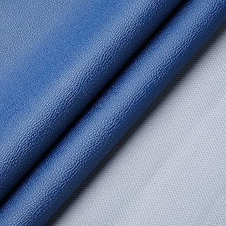 Vinyl Fabric, Marine Faux Leather Upholstery, for Upholstery Crafts, DIY Sewings, Sofa, Handbag, Earrings, Hair Bows Decorations (Blue 54 x 36 inch 1YD)