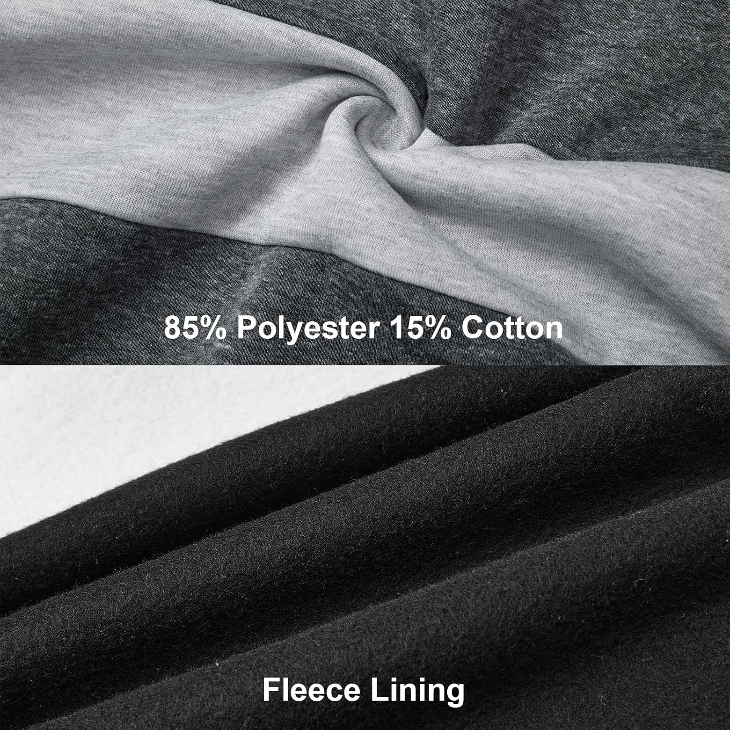 Fleece Hoodies Sweatshirts for Men,2/3 Pack Patchwork Athletic Workout Hooded Pullover With Kangaroo Pocket - Image 5