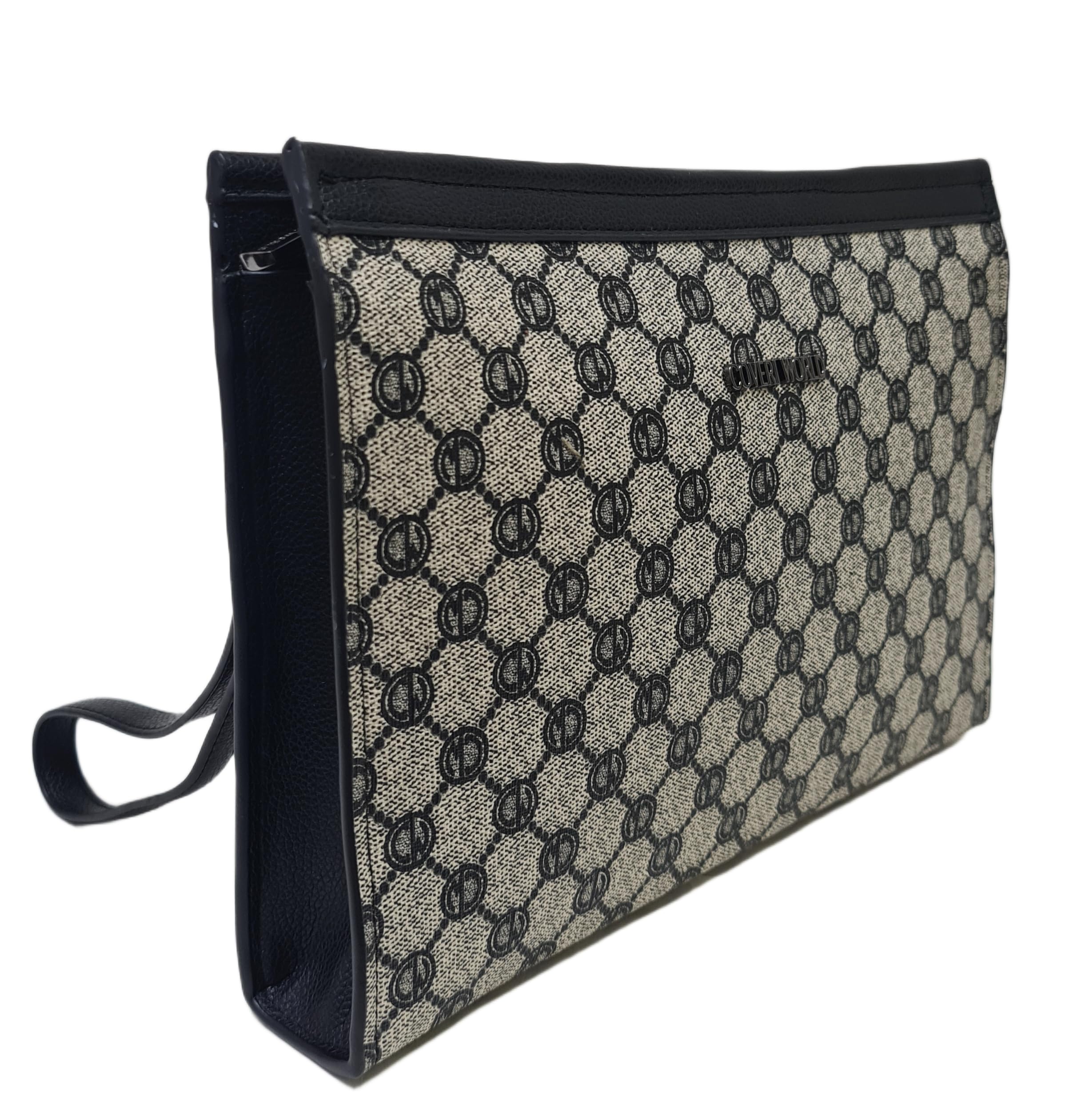 Coveri Borsa Uomo a Mano Grande, Dimensioni 29x20x4,5 cm, Sottobraccio con Manico Rimovibile, Design Monogramma, Art. 4760
