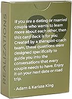 Vista 5 de REALIZACIONES - Baraja de cartas - Juego divertido para parejas - 52 Preguntas para ver qué tan bien conoce a su pareja - Regalo para parejas