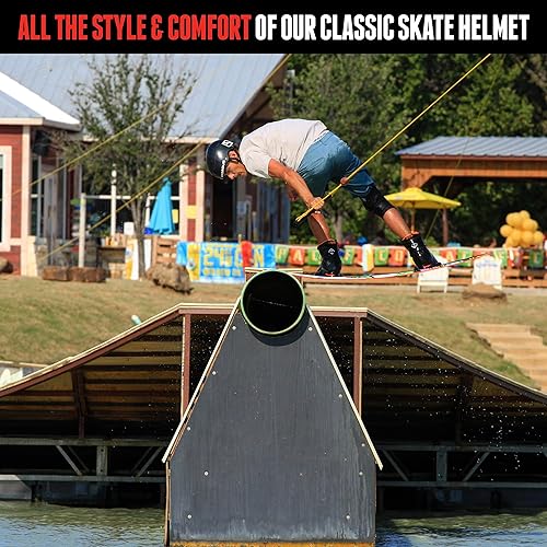 Miniatura 4 de Triple Eight Sweatsaver Halo - Casco de agua, goma negra