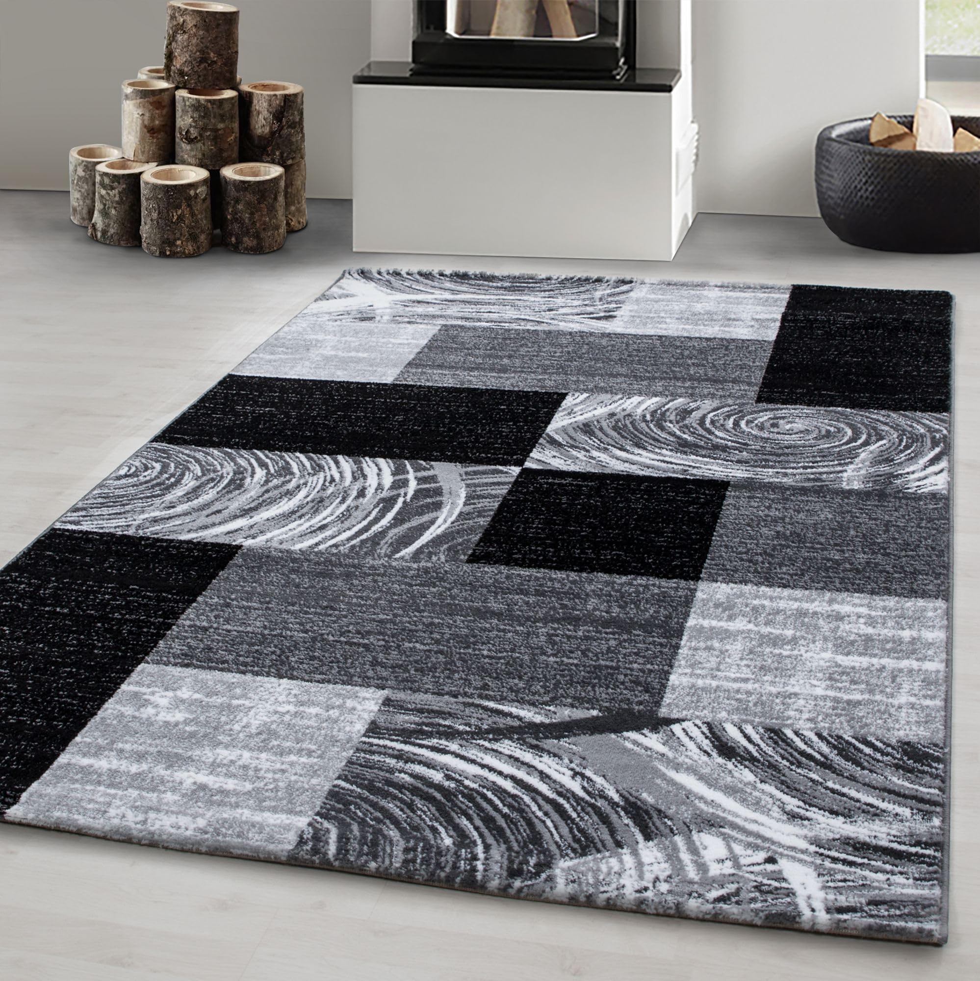 Carpetsale24 Teppich Wohnzimmer Moderne Kurzflor Teppich Schlafzimmer Pflegeleicht Extra Weich Waschbar Esszimmer Küche