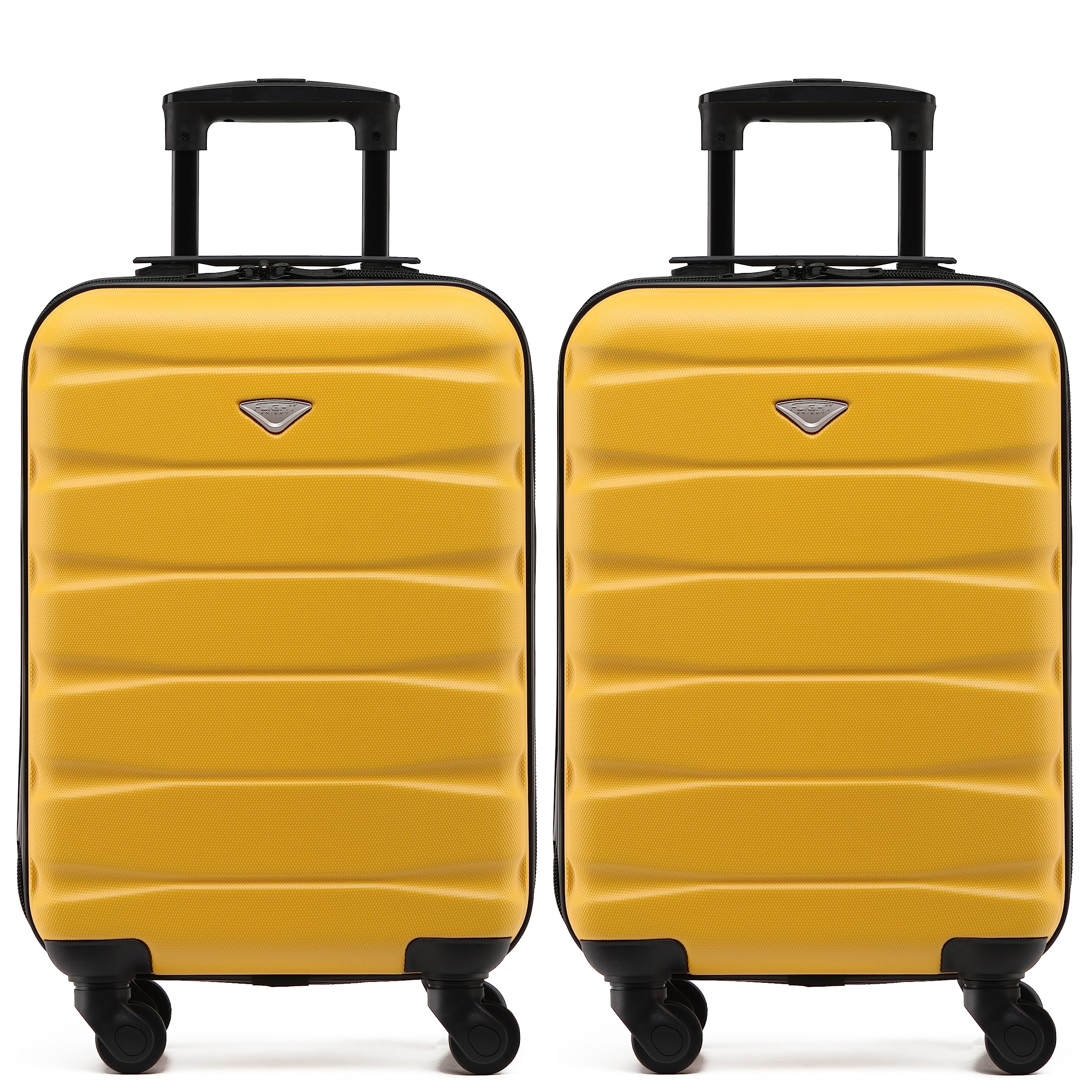 Flight Knight Suitcase Set of 2 Lightweight 4 Wheel ABS Hard Case Cabin Carry On Hand Luggage Approved for Over 100 Airlines Including easyJet, British Airways, Ryanair & Many More 55x35x20cm — view 158