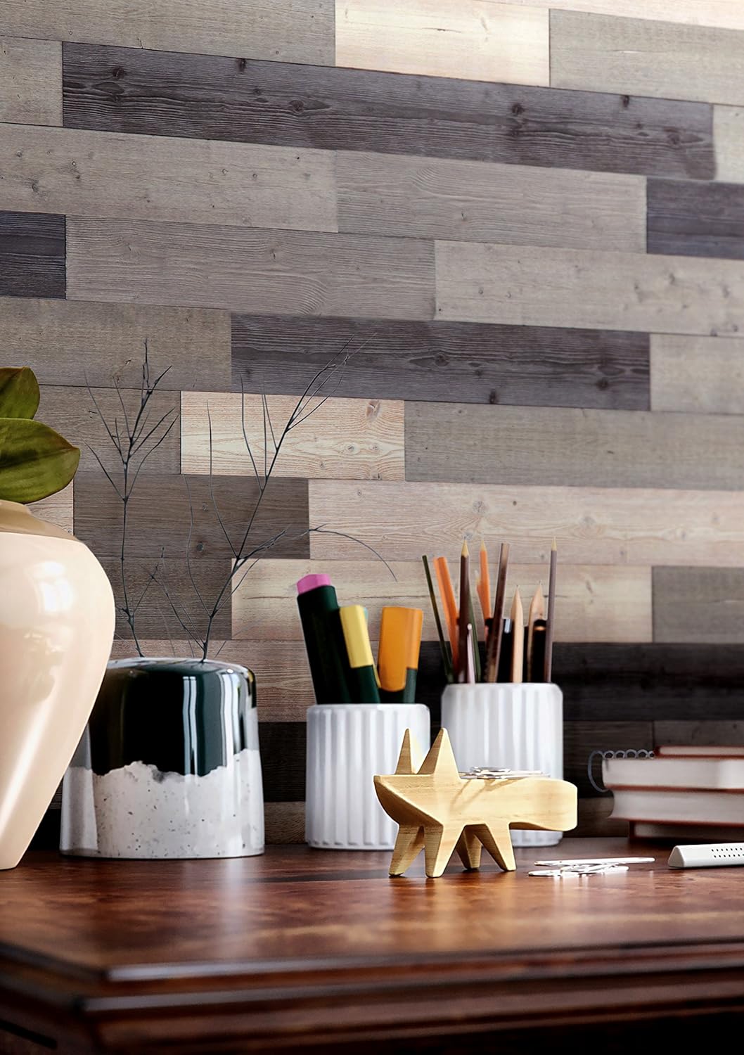 Amazing 🔥 DIY Peel and Stick Reclaimed Barn Wood Plank Wall Panel 10pcs per Box Cover 16sqft (Mix Brown) Best Deal 🛒 DIY Peel and Stick Reclaimed Barn Wood Plank Wall Panel 10pcs per Box Cover 16sqft (Mix Brown)