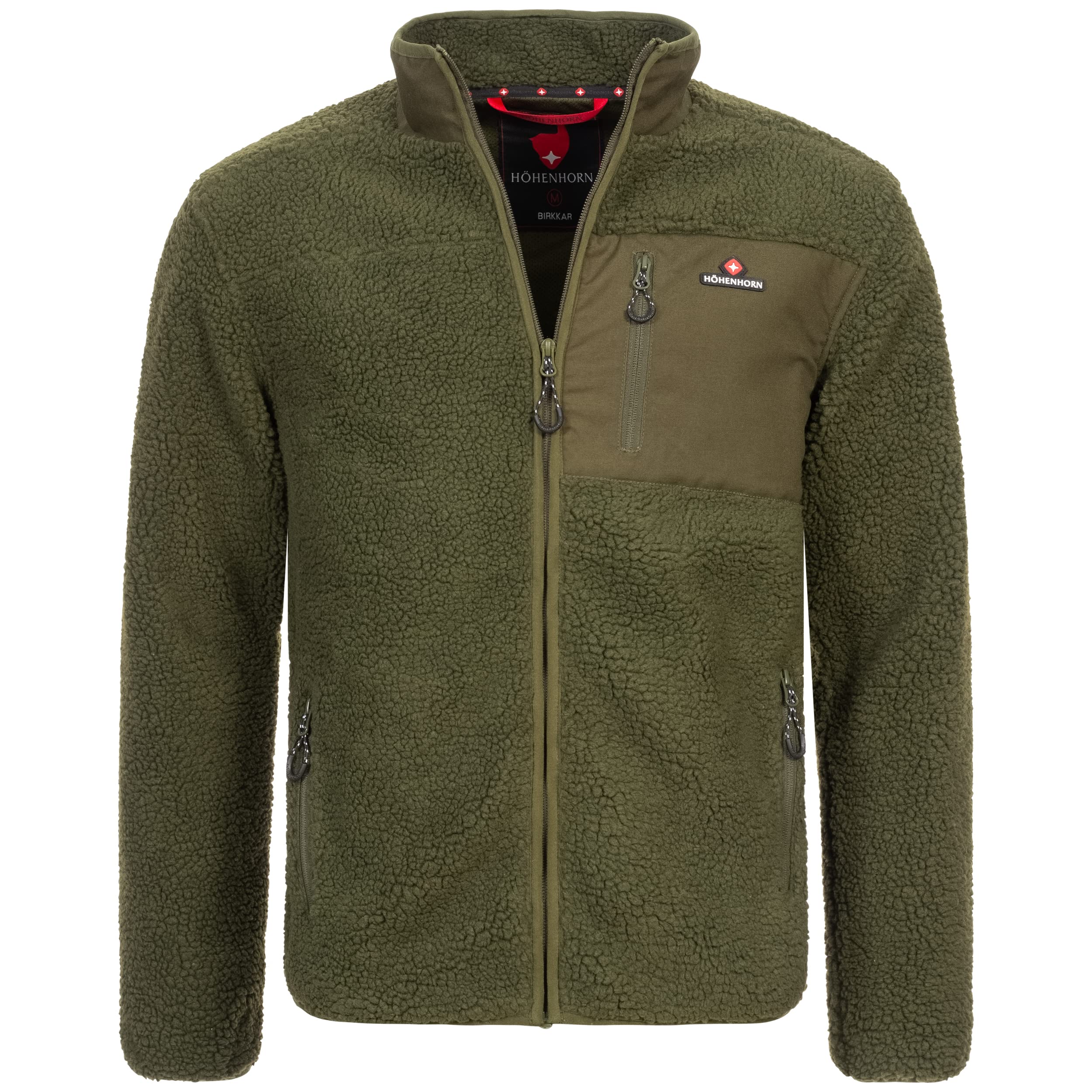 Höhenhorn Birkkar - Chaqueta de forro polar para hombre, forrada con tejido tipo borreguito, de invierno