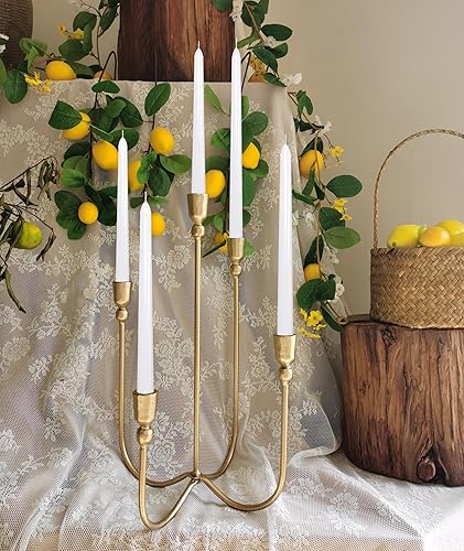 Miniatura 6 de Candelabro de mesa de hierro  Candelabro decorativo de metal, 5 velas francesas (cena 5 velas)