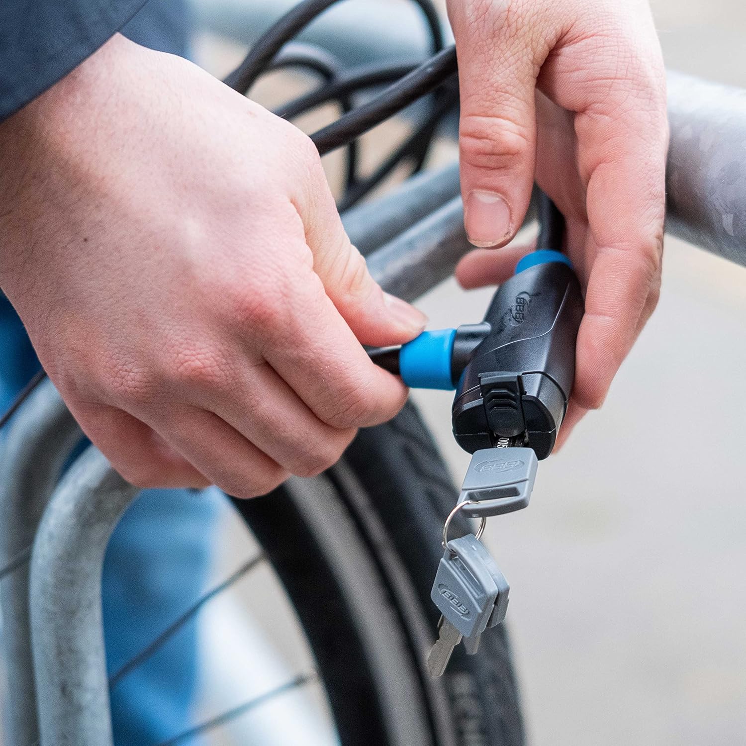 BBB Cycling BBL-31 PowerSafe Coil Cable Bike Lock for Mountain, Road and Racing Bikes