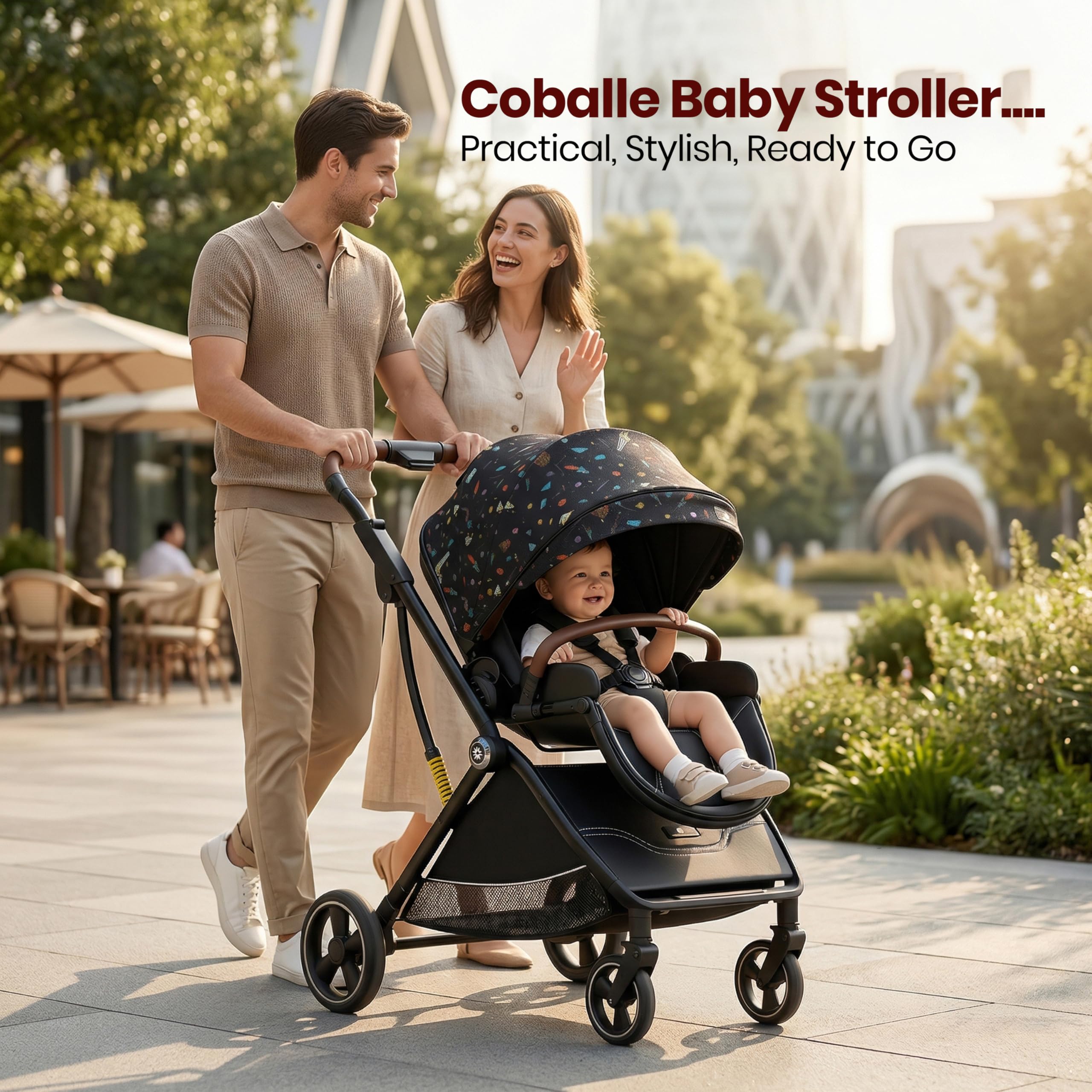 StarAndDaisy Baby Stroller - Foldable & Travel Friendly -8 StarAndDaisy Baby Stroller - Foldable & Travel Friendly -8