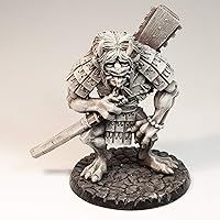 Vista 4 de Stonehaven Miniatures Figura miniatura de Oni Troll, 100% resina de uretano, 3.228 in de alto, (para juegos de guerra de mesa a escala de 1.102 in)