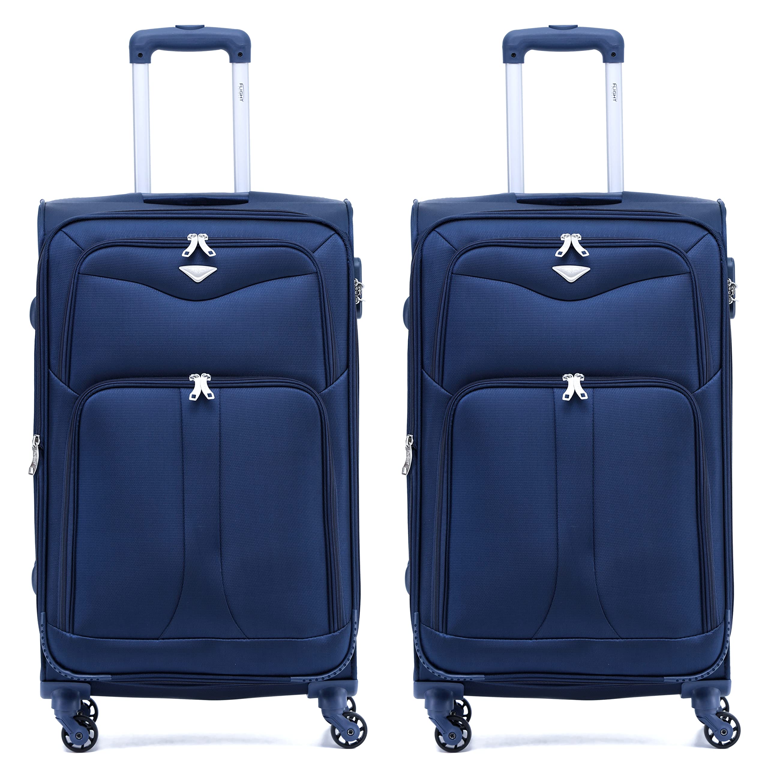 Flight Knight Lightweight 4 Wheel 800D Soft Case Suitcases Anti Crack Cabin & Hold Luggage Options Approved for Over 100 Airlines Including easyJet, BA & Many More! — view 59