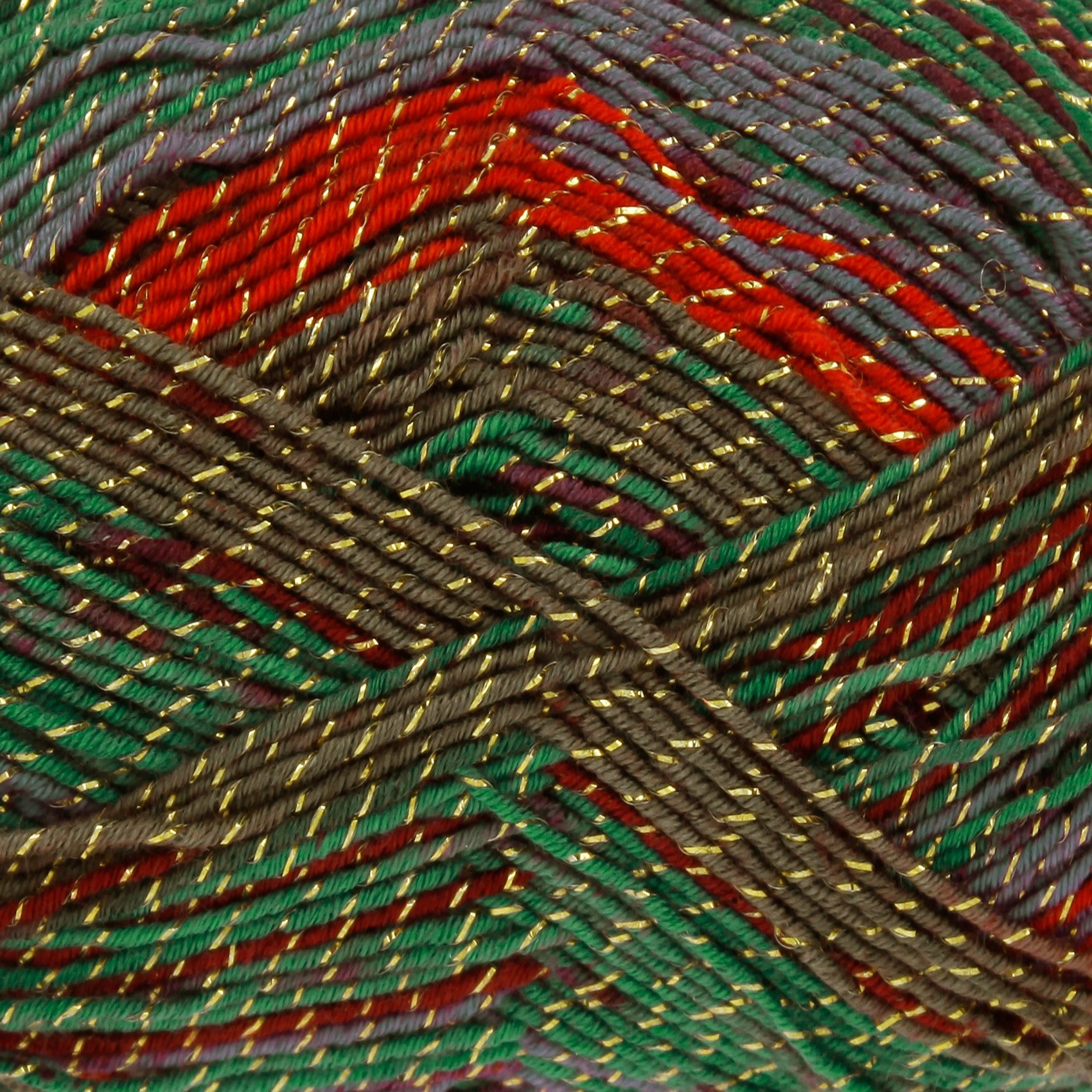 King Cole Party Glitz 4ply Knitting Yarn Sparkly Bright Wool 100g (Grinch - 2354)