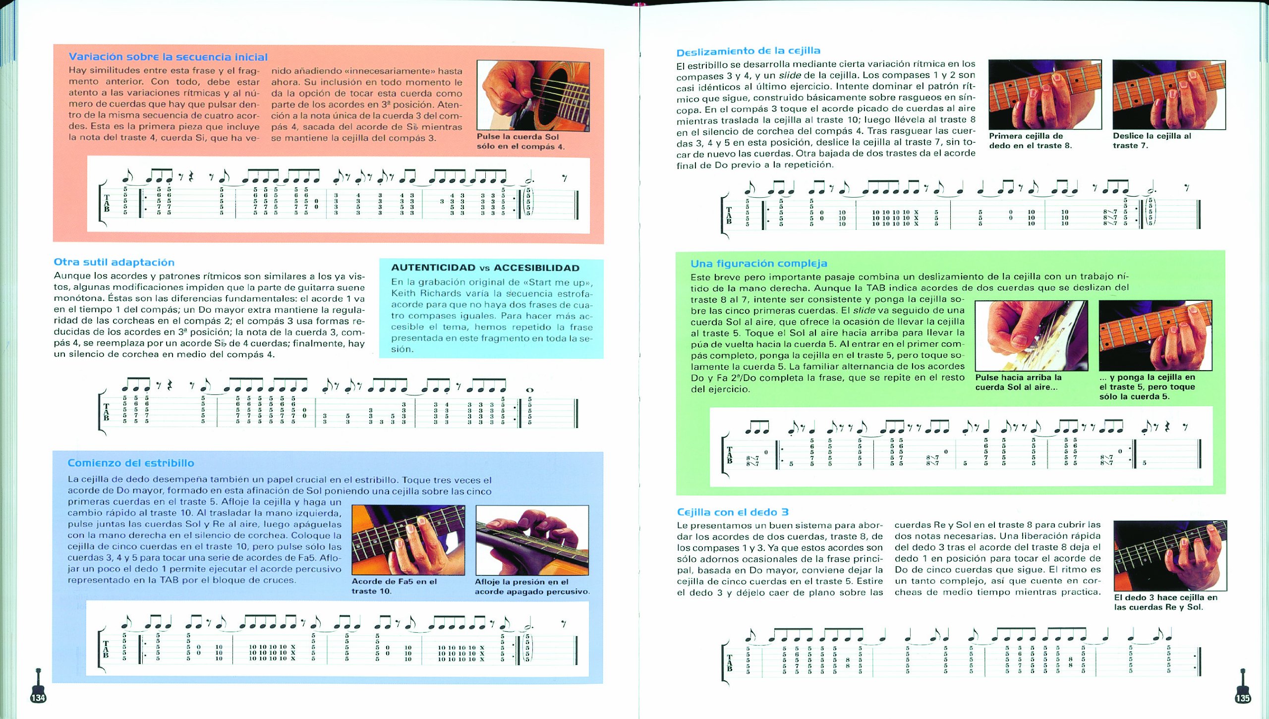 Aprenda a tocar guitarra electrica y acustica / Learn to play electric and acoustic guitar