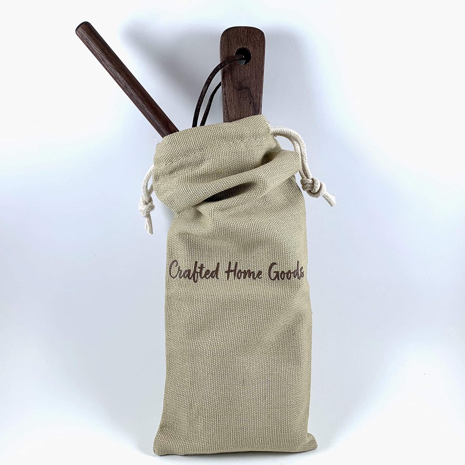 Gnocchi Board - Hand Crafted in USA of American Grown Walnut - Solid Wood Gnocchi Paddle with Garganelli Stick - Cavatelli Pasta Maker - Pasta Board Gnocchi Roller by Crafted Home Goods