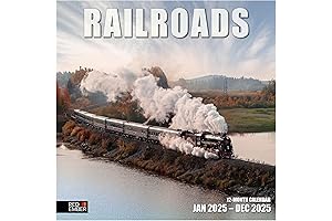 Union Pacific Railroad 2024 Hangable Monthly Wall Calendar