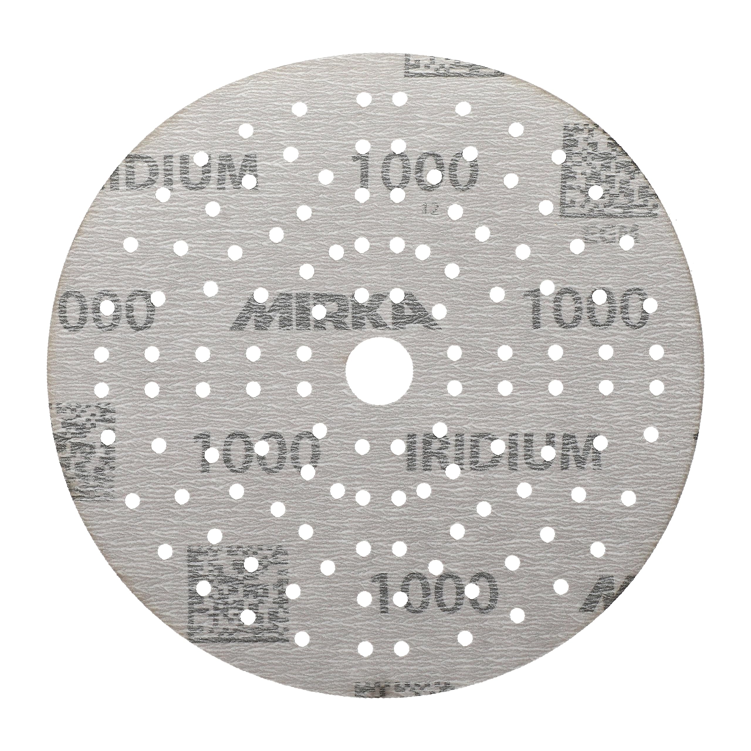 Mirka Iridium carta abrasiva a strappo 150mm grana 1000 50 pz | Premium carta abrasiva a strappo 121 fori grana 1000 ideale per vernice stucco legno acciaio materiali minerali plastica