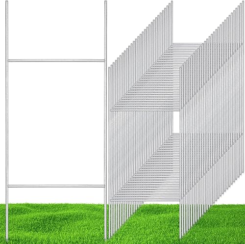 Juego de 100 estacas de metal de 30 x 10 pulgadas, estacas de alambre resistentes a la intemperie para garaje de 0.157 in 0.197 in, tablero de