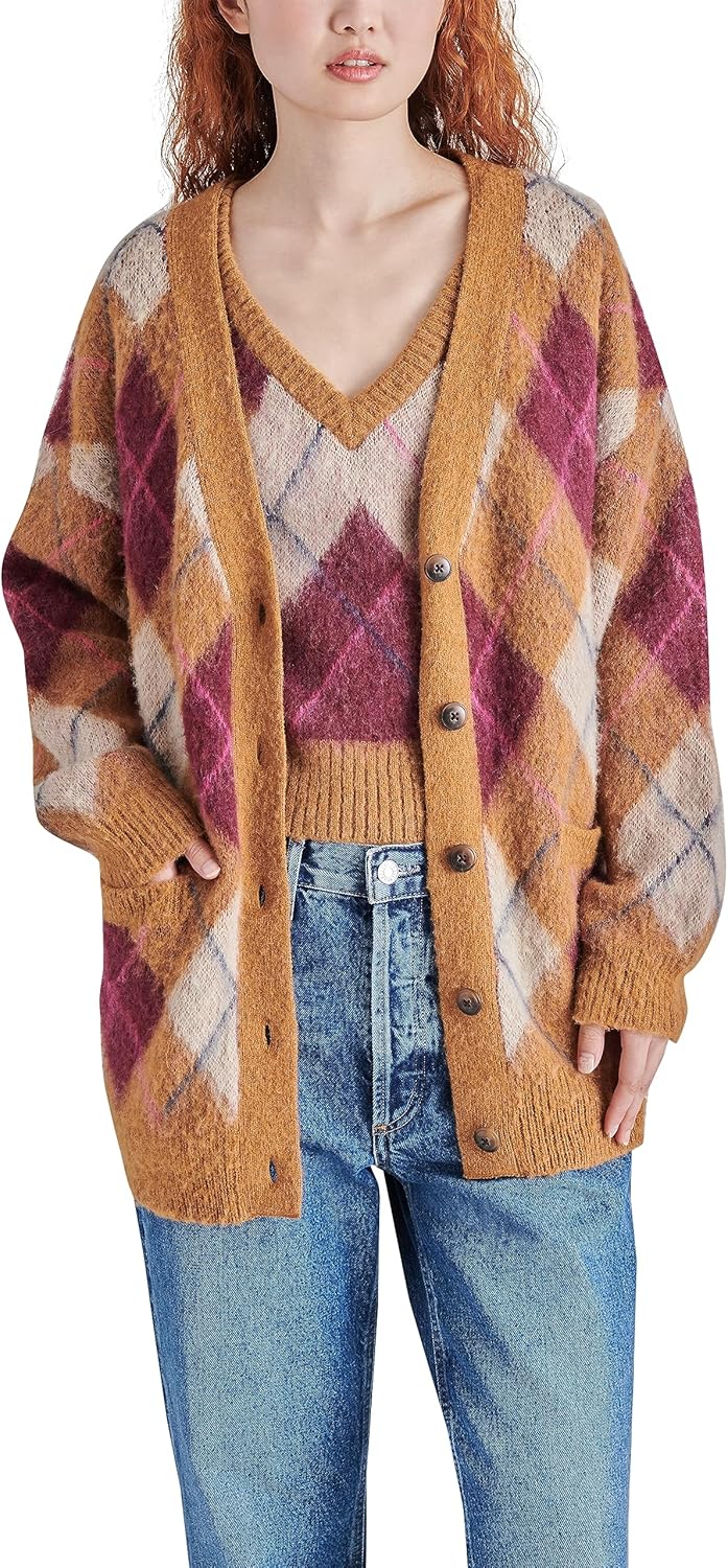Steve Madden Womens Lexie Cardigan