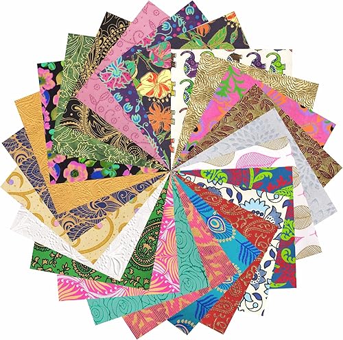 Miniatura 2 de Paperhues Namaste India Collection - Papel de recortes hecho a mano de 12 x 12 pulgadas, 24 hojas.
