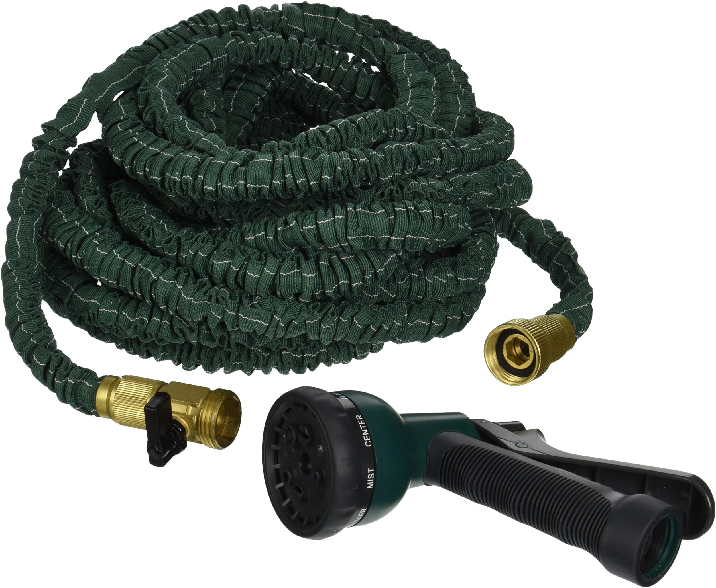 75' Flexible and Expanding Pocket Garden Hose with 8 Pattern Nozzle