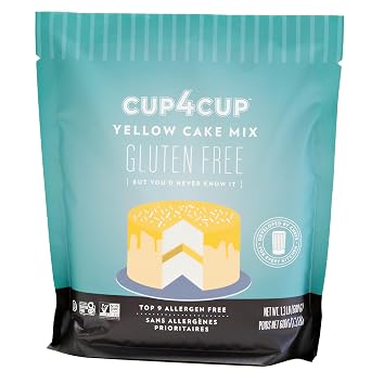 Cup4Cup Yellow Cake Mix, 1.3 Pounds, Certified Gluten Free, Non-GMO, Kosher, Made in the USA