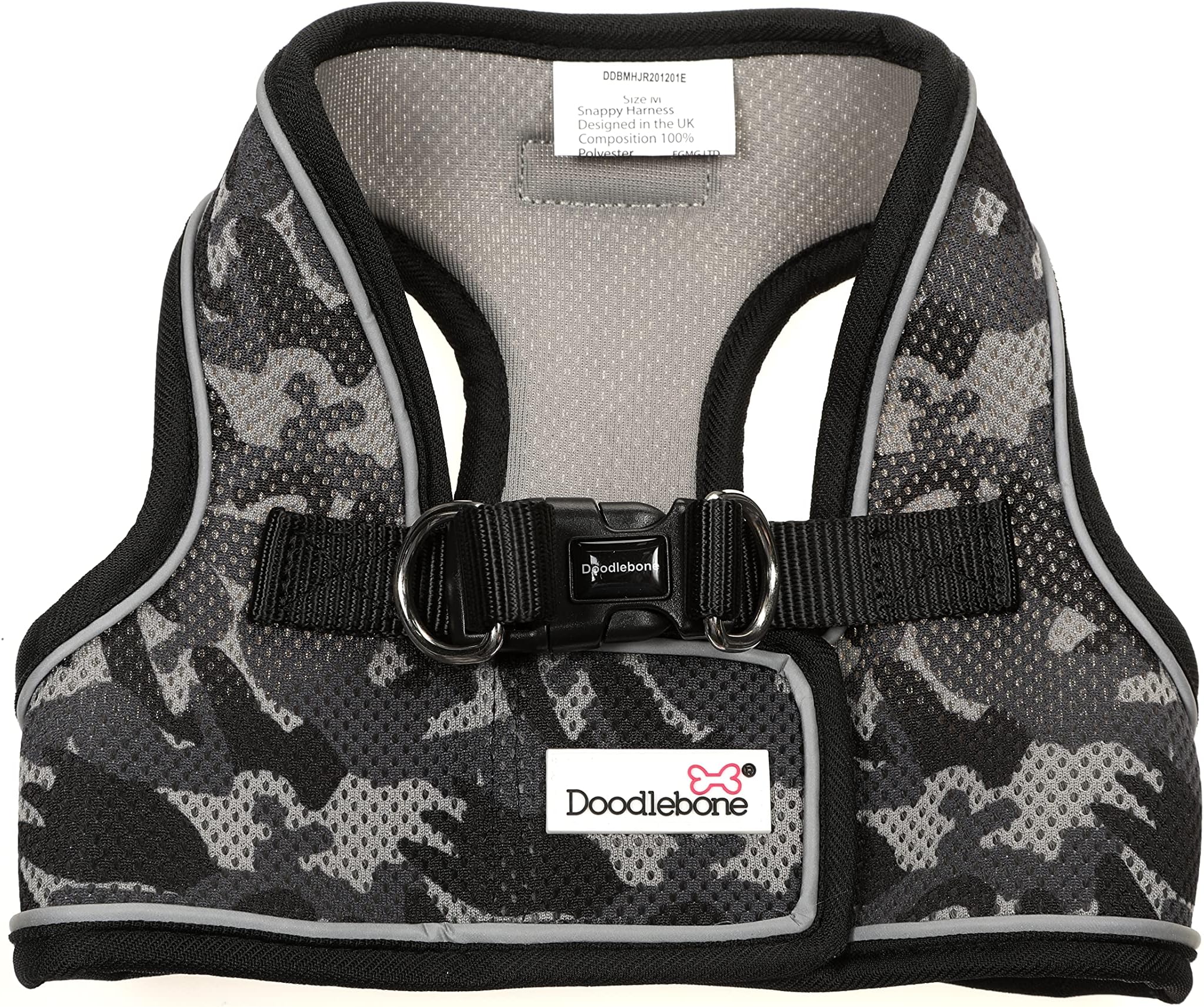 Doodlebone Snappy Harness, Smokey Camo, 4